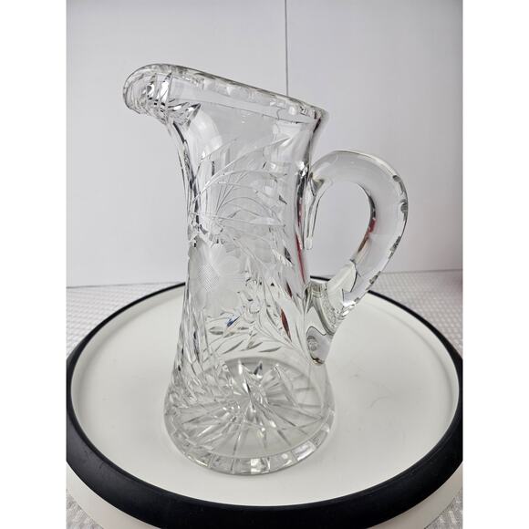 American Brilliant Cut glass heavy pitcher - Picture 1 of 5